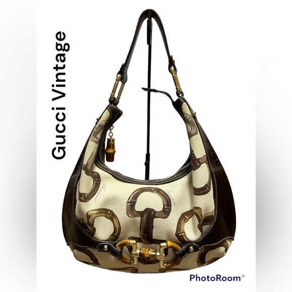 Gucci Vintage Hobo Limited with Bamboo Accent - Picture 1 of 8